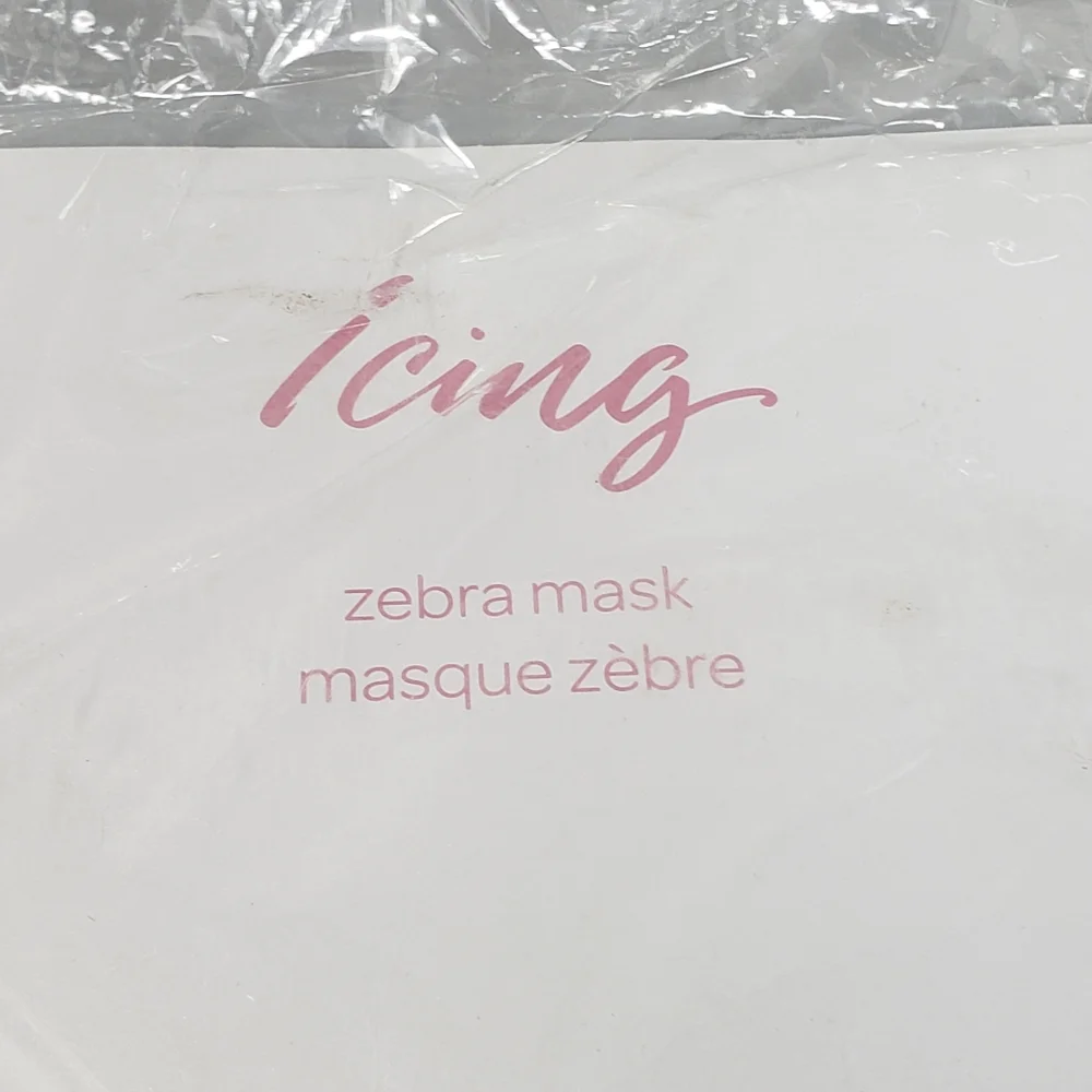 Icing Halloween Zebra Face Mask